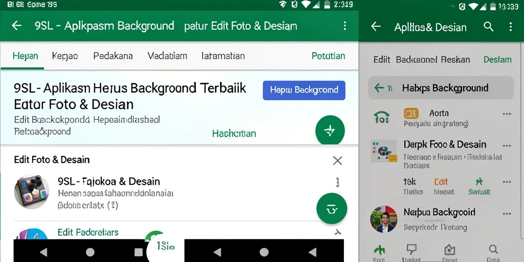 Tampilan antarmuka aplikasi 9SL untuk penghapusan latar belakang yang intuitif.