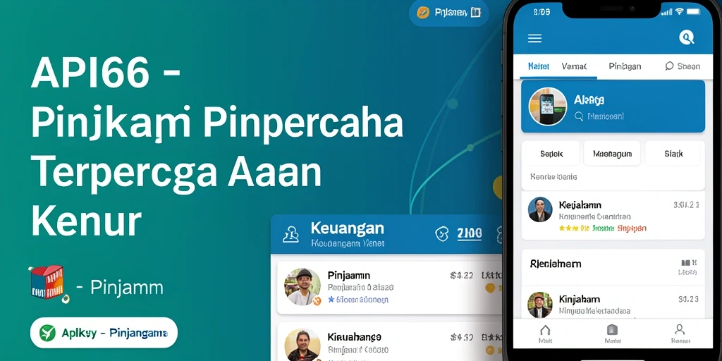 Tampilan antarmuka aplikasi API66 untuk pengajuan pinjaman.