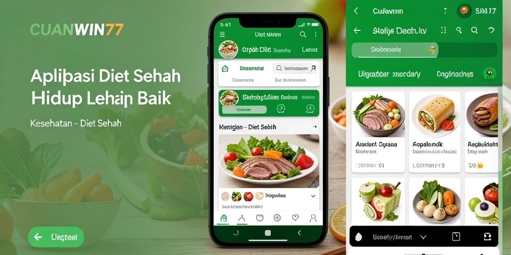 Antarmuka CUANWIN77 menampilkan fitur diet sehat yang menarik.