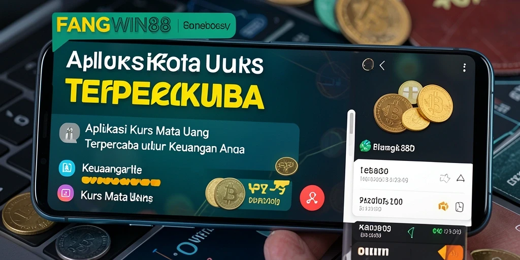 Antarmuka aplikasi FANGWIN88 menampilkan kurs mata uang secara real-time.