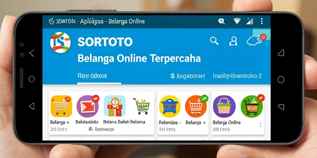 Tampilan antarmuka SORTOTO yang menarik dan mudah digunakan.