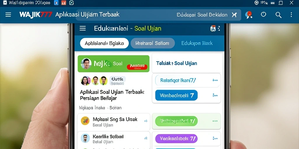 Tampilan antarmuka aplikasi WAJIK777 yang intuitif dan mudah pakai.