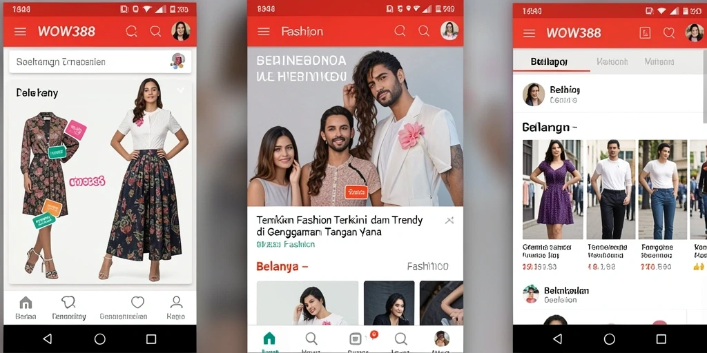 Tampilan antarmuka WOW388 yang modern dan mudah digunakan.