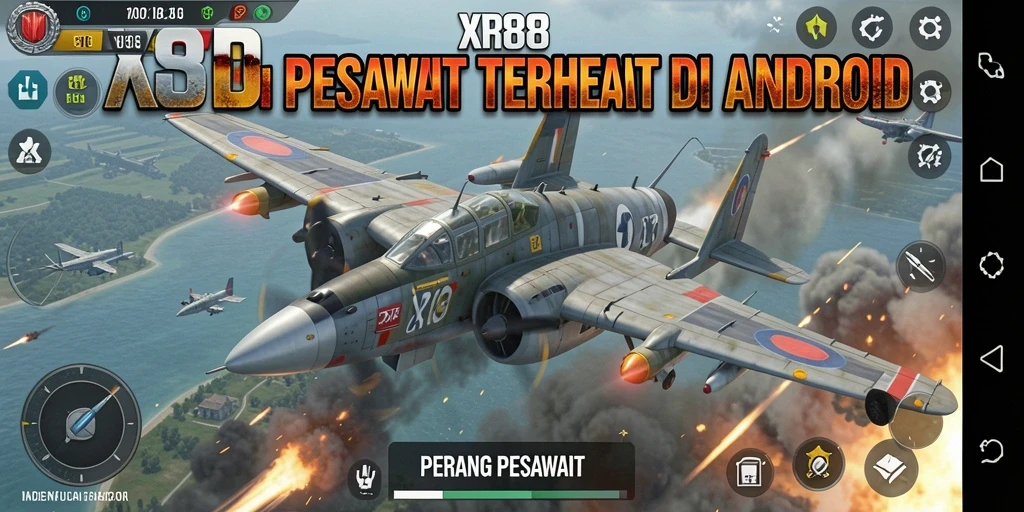Tampilan antarmuka XR88 yang menawan saat beraksi di langit.